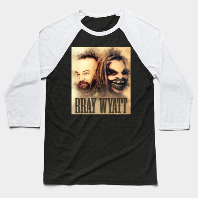 BRAY WYATT - VINTAGE-2 Baseball T-Shirt by MufaArtsDesigns